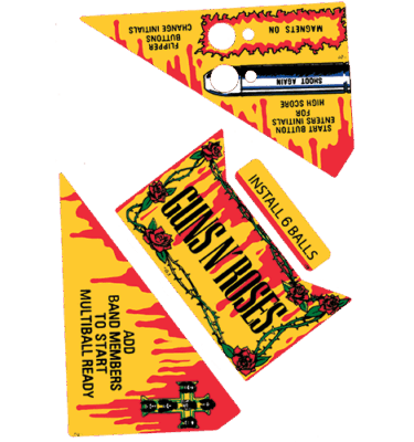 Guns n Roses Apron Decal Set