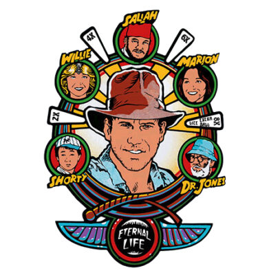 Indiana Jones (WMS) Playfield Overlay