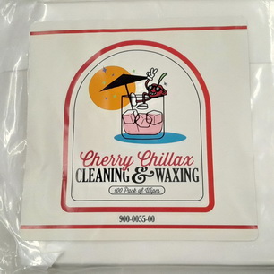 Cherry Chillax Cleaning & Waxing Wipes - 100 Count Pack