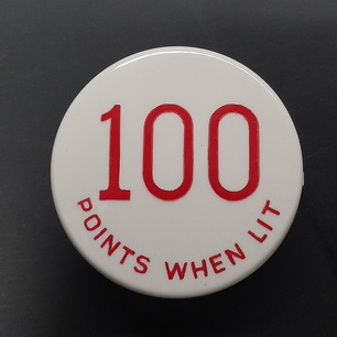 Pop Bumper Cap - "100 Points When Lit" Red - A-11426-R