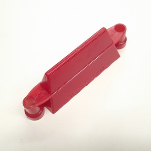 Lane Guide 2-1/2” Hole 2 Hole Mini – Tent Style Opaque Red - C-15648R