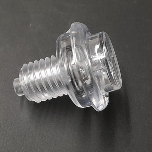 Cabinet Flipper Button 1-1/8" Clear - A-16883-13