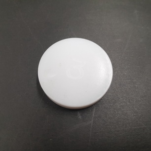 Playfield Insert 1-3/16" Round Opaque Plain White