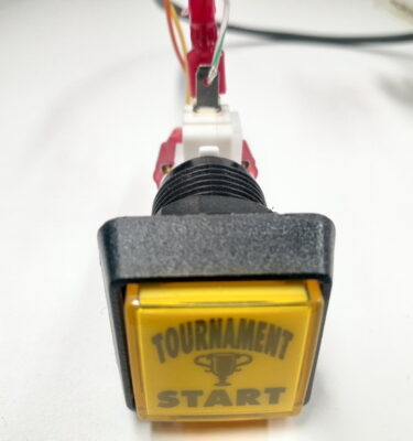 Stern Tournament Button With Wiring Harness - Cabinet Mounting - 500-6587-06-TK