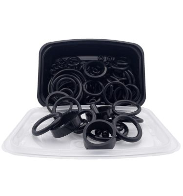 125 Piece PerfectPlay™ Black Silicone Rubber Ring Set