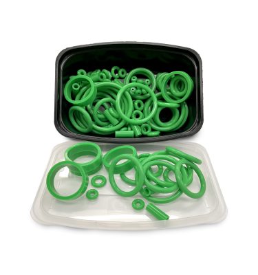 125 Piece PerfectPlay™ Green Silicone Rubber Ring Set