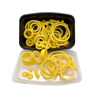 125 Piece PerfectPlay™ Yellow Silicone Rubber Ring Set
