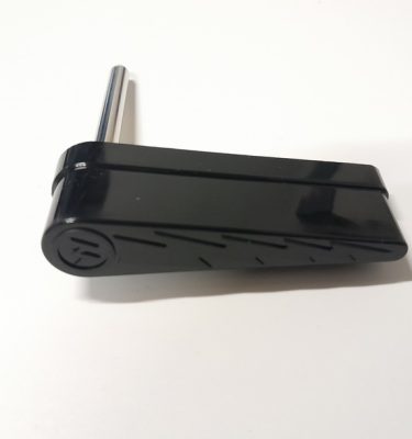 Williams Black Lightning Bolt Flipper Bat And Shaft Assembly with Logo - 20-9734-7