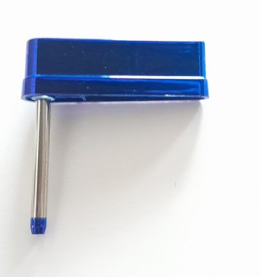 Metallic Flipper Bat And Shaft Assembly - Blue