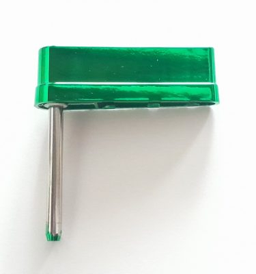 Metallic Flipper Bat And Shaft Assembly - Green