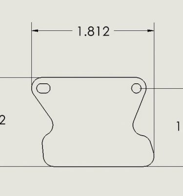Stern Simpsons Pinball Party Top Left Ramp Flap Mini PF - 515-7273-00